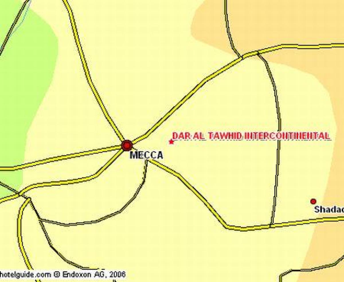 karta över ibrahim khalil road Makkah