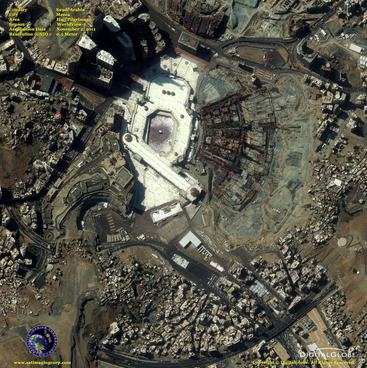 karta över Makkah satellit-karta