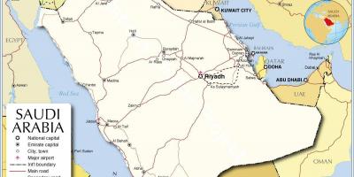 Karta över Makkah museum läge 