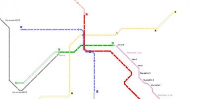 Karta över Mecka metro 