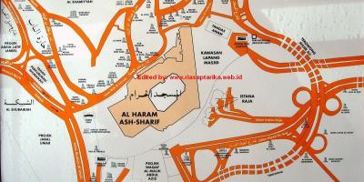 Karta över misfalah Makkah karta