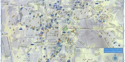 Vägkarta över staden Makkah